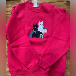 Vintage Peanut Butter & Jelly Holiday Terrier Sweatshirt